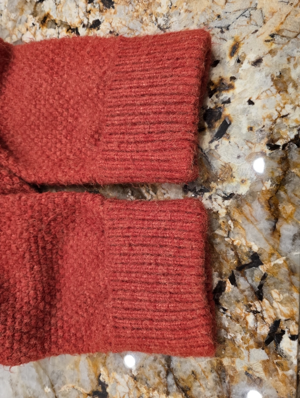 Anthropologie Pilcro Oversized Cuffed Cardigan OS Orange Red - Picture 11 of 11